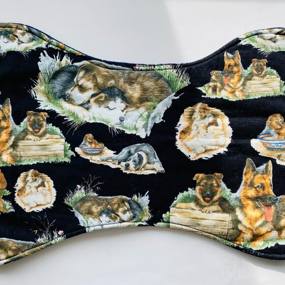 New Handmade Quilted Dog Bowl Placemat - Picture 1 of 2